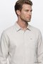 100% Cotton Regular Fit Normal Cut Gray Shirt - 4