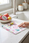 Microfiber Two-Piece Pomegranate and Pineapple Patterned Cloths, Pack of Twelve - 3