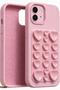 iPhone 11 Case Self-Vacuuming Velvet Heart Pattern Inside Soft Silicone Phone Case – Strong Grip & Aesthetic Design Rose - 3
