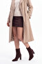 Elias Brown Suede Genuine Leather Women's Block Heel Boots - 3