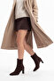Elias Brown Suede Genuine Leather Women's Block Heel Boots - 2