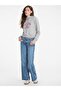 Jeans Baskılı Kadın Sweatshırt GJ CROP HOOD PRINT S - MID ORGANIC - 2