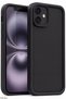 iPhone 11 Case with Camera Protection Soft Textured Colorful Silicone Cover Black