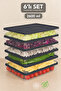 6-Piece 2600ml Refrigerator Organizer - Microwave Safe Leak-Proof Lid Kitchen Organizer Anthracite