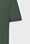 Men's Khaki 100% Cotton Non-Curling Pique Polo Collar Slim Fit Slim Fit T-Shirt - 10