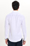 Men's Slim Fit Slim Cut Long Sleeve Cotton Easy-Iron White Button-Down Collar Shirt - 7