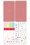 2027 Year Weekly Linen 9X17 cm Pocket Planner 12 Months Pink - 7