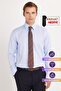 Regular Fit Blue Non-Iron 100% Cotton Eco-Friendly Ecotex Certified Shirt