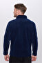 Unisex Standard Fit Anti-Pilling Cold Resistant Navy Blue Fleece Sweatshirt - 6