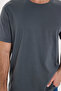 Unisex relax fit comfortable cut 100% cotton soft textured lightweight thick smoked bicycle collar t-shirt - 4
