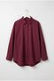 Oversize Basic Şık Gömlek Bordo - 4