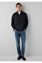 Black Shirt with Black Pockets Loose Fit / Relaxed Comfortable Cut 0212137-900 - 2