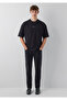Printed Black T-Shirt Oversize / Wide Cut 0613553-900 - 2