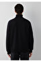 Black Basic Sweatshirt with Half Zipper 0S20027-900 - 5