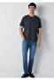 Black Printed Anthracite T-Shirt Regular Fit / Normal Cut 0613533-70087 - 3