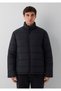 High Collar Black Inflatable Coat 0110838-71379 - 3