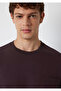 Pocket Detailed Brown Basic T-Shirt Loose Fit / Comfortable Cut 066248-88083 - 6