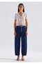 Leila Blue Edition Linen Blend Rinse Jean Trousers 1010600-A3174 - 3