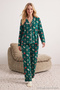 Green 100% Cotton Christmas-Themed Knitted Pajama Set THMAW25PT00172 - 4