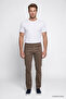 Normal Bel Slim Fit Brown Men's Chino Pants W12S Texas 360