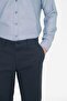 Men's Navy Blue Canvas Non-Marking Slim Fit Slim Fit Side Pocket Flexible Casual Trousers - 9