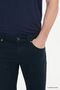 Men's Navy Blue Non-Kneeling 360 Degree Stretching in All Directions S Slim Fit Diagonal Patterned Flexible Trousers - 9