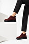 LILYA Burgundy Suede Genuine Leather Women's Chukka Boots - 2