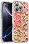 iPhone 16 Pro Case Color-Changing Stone Camera Lens Protection Pink Floral Pattern Shock-Absorbing Cover
