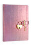 Diary with Lock, Notebook-Metallic- Boxed 13X18 Cm. Hush - 2
