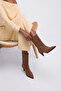 ALEO Earth Suede Genuine Leather Pointed-Toe Women's Short Heel Boots - 2