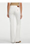 White Women's High Waist Regular Fit Denim Trousers Gj G09 Bootcut - Eco Regen Co Agate - 4
