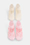 Ecru-Pink 2-Piece Animal Jacquard Knitted Socks Thmaw27Co00053
