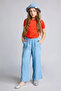 100% Cotton Balloon Fit Double Pocket Regular Waist Standard Length Muslin Trousers H5155Ax26Sm