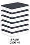 6-Piece 2600ml Refrigerator Organizer - Microwave Safe Leak-Proof Lid Kitchen Organizer Anthracite - 2