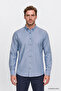 Men's Oxford Easy-Iron Cotton Anti-Sweat Shirt Gray Button-Down Collar Slim Fit Slim Fit - 3