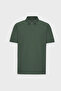 Men's Khaki 100% Cotton Non-Curling Pique Polo Collar Slim Fit Slim Fit T-Shirt - 8