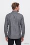 Men's Gri-Gri 100% Cotton Slim Fit Concealed Button Collar Herringbone Patterned Shirt - 5