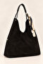 Women's Shoulder Bag Genuine Suede Leather Large Size Shopper Large Volume Shawl Detailed Daily Bag Elt3009 - 2