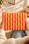 13-14, 15-16 Inch Waterproof Striped Laptop Sleeve, MacBook Case, Laptop Bag, Handmade - 2