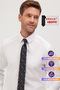 Slim Fit White Non-Iron 100% Cotton Eco-Friendly Ecotex Certified Shirt