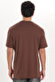Men's loose fit comfortable cut 100% cotton short sleeve brown crew neck t-shirt - 8