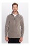 Unisex Standard Fit Anti-Pilling Cold Resistant Gray Bato Collar Fleece Sweatshirt - 2
