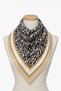 Zebra Desenli Bej Bandana Fular 90x90 cm - 2