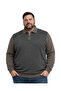Men's Plus Size Dark Mink Polo Collar Zippered Knitwear Sweater 5Xl-6Xl-7Xl-8Xl