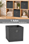 1 Piece Closet Organizer, Laundry Toy Storage Box Basket Organizer 30X30X30 cm