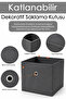 1 Piece Closet Organizer, Laundry Toy Storage Box Basket Organizer 30X30X30 cm - 2