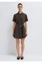 Liyosel (Tencel) ™ ) Brown Short Dress 1310860-71603 - 4
