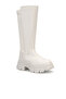 Ds Hera Beige Women's Heeled Zippered Stretch Boots Casual Shoes Winter Boots