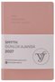 Smyth-2027 Daily Agenda 9X14 Cm. Flexible Cover.Silver Gilded Edge-Earth Color