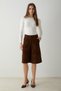 Brown Suede Bermuda Shorts Twoaw27Sr00070 - 5